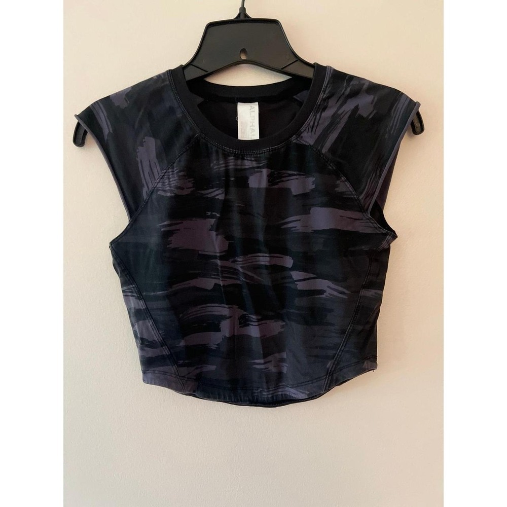 Alphalete Crop Top Camo Small